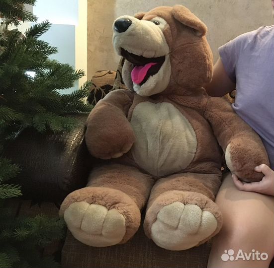 Большая мягкая игрушка медведь