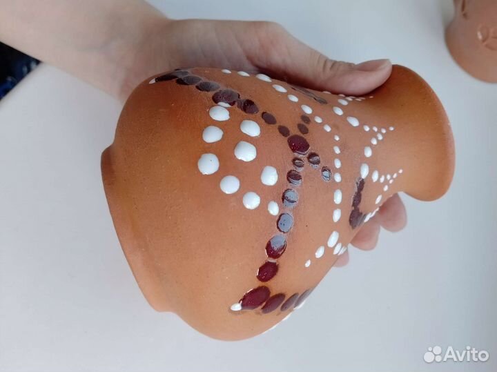 Ваза глиняная, кружка