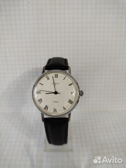 Часы Луч Де Люкс Ультра тонкий СССР Хром