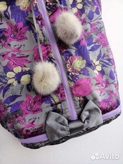 Детский зимний конверт мех норки