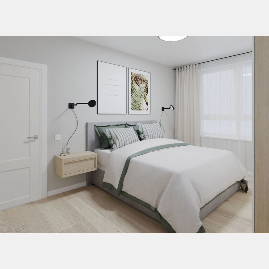2-к. квартира, 54 м², 5/12 эт.