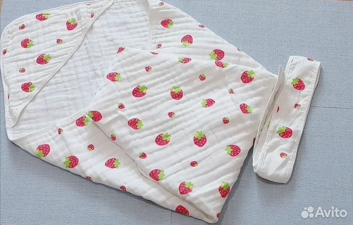 Муслиновые полотенца уголок для новорожденных