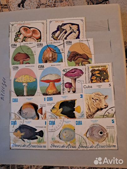 Альбом с почтовыми марками СССР, Куба, Вьетнам и д