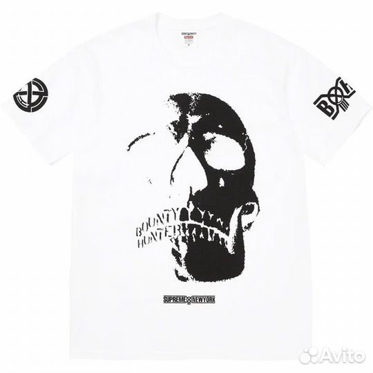 Supreme Bounty Hunter Skulls Tee White M