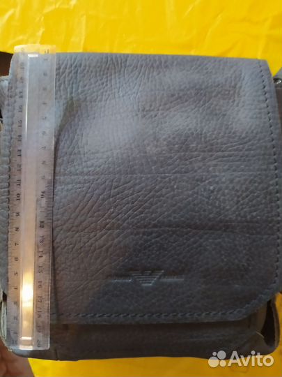 Мужская кожаная сумка Giorgio Armani