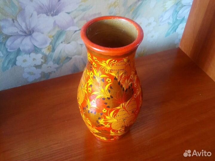 Ваза хохлома