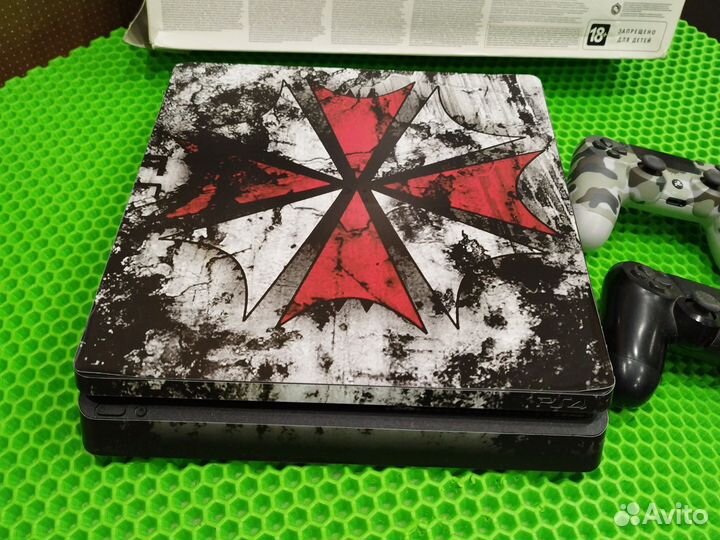 Sony PS4 Slim /1TB/ + 2 Геймпада + Игры + Коробка
