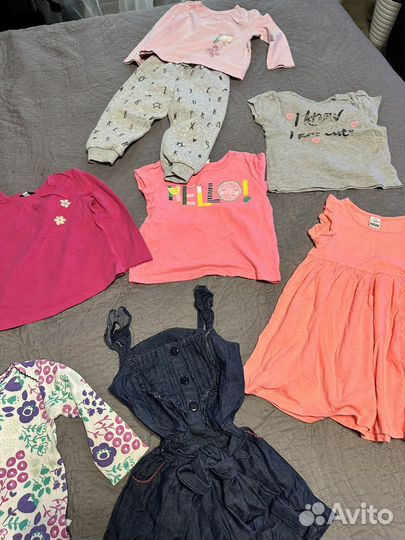 Детские вещи летние пакетом 86-98