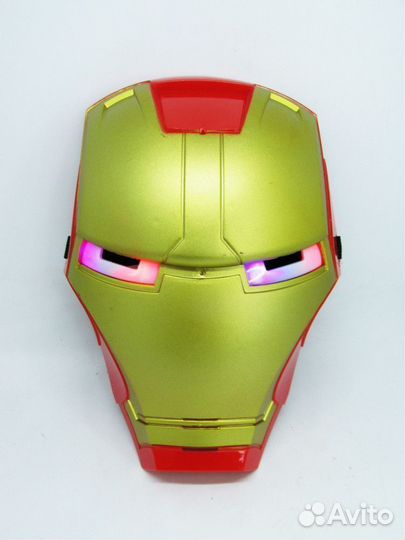 Маска Железный человек светящаяся