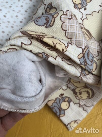 Муслиновые пеленки фланелевые байховые