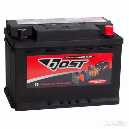 Аккумулятор Bost 74R (57412) обр. пол. 74 Ач