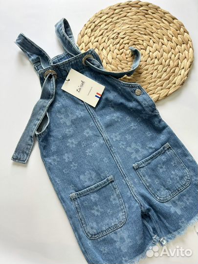 Джинсовый комбинезон для девочки 86 92 110 116