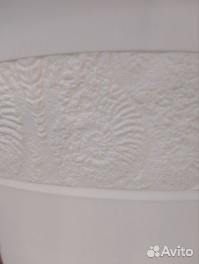 Горшок для цветов пластиковый кремовый Польша