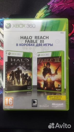 Halo Reach + Fable 3 для Xbox 360