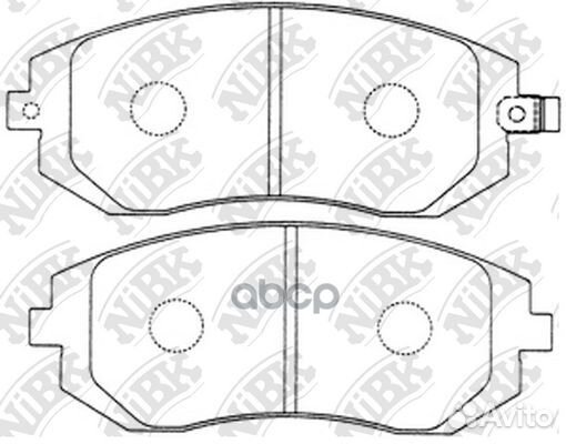 Колодки тормозные дисковые перед PN7460 NiBK