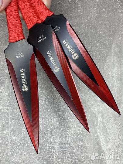 Нож тренировочный красный