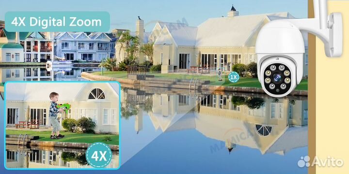 Купольная камера видеонаблюдения, Wi-Fi, 1080P HD