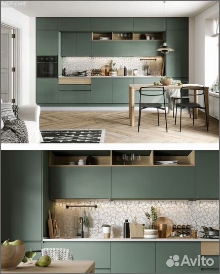 Прямая кухня на заказ от производителя W41I21