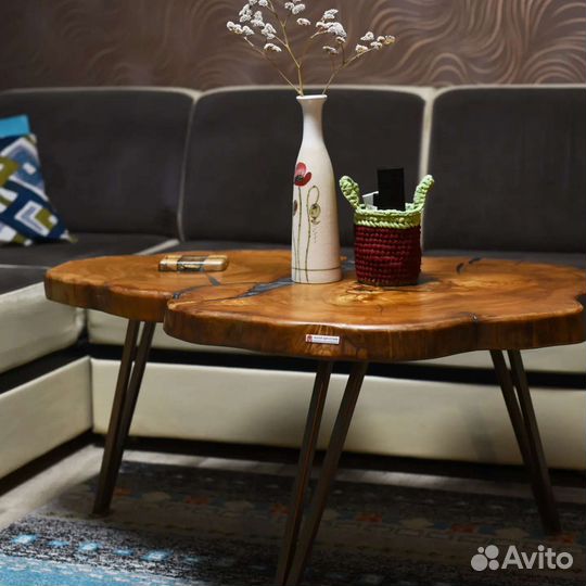 Стол из массива, стол река