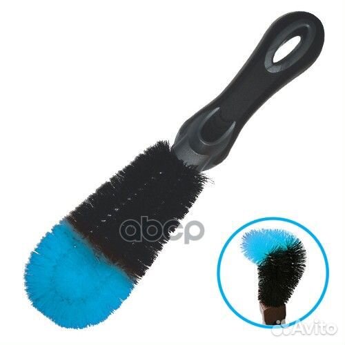 Щетка для мытья колесных дисков черно-синяя ZE
