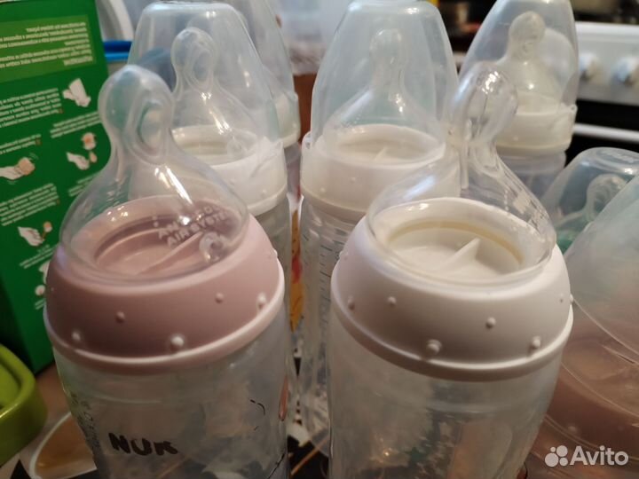 Бутылочки для кормления nuk