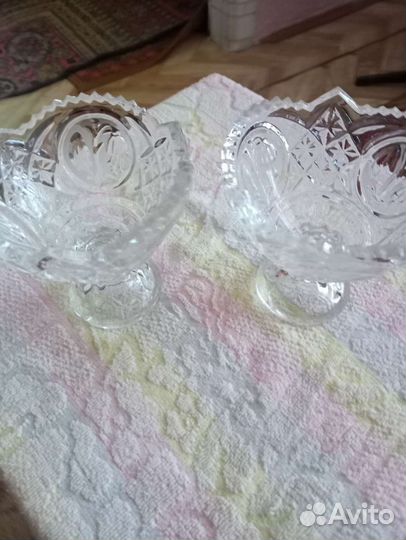 Хрустальные вазочки СССР