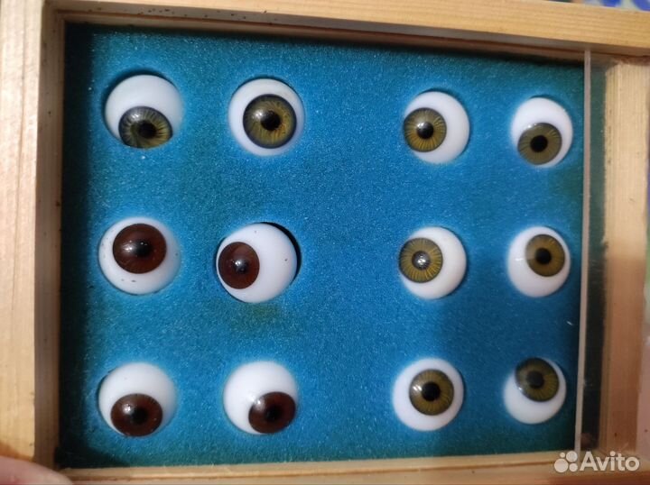 Глаза стекло для антикварных и винтажных кукол