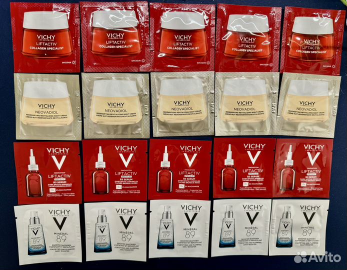 Vichy набор 20 саше крема и сыворотки антивозраст