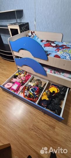 Двухъярусная кровать выдвижная бу