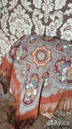 Павлопосадский платок шерсть