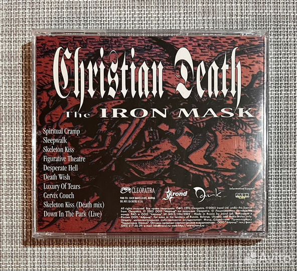 Christian Death - The Iron Mask CD Rus