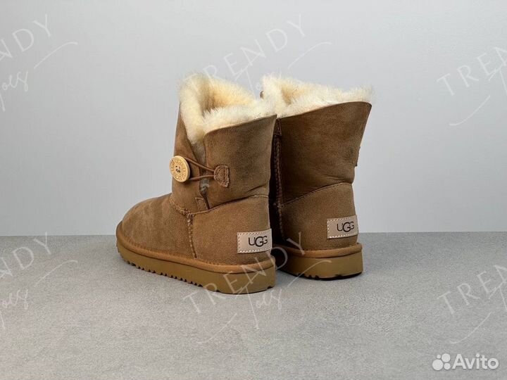 Угги classic темно песочные детские UGG