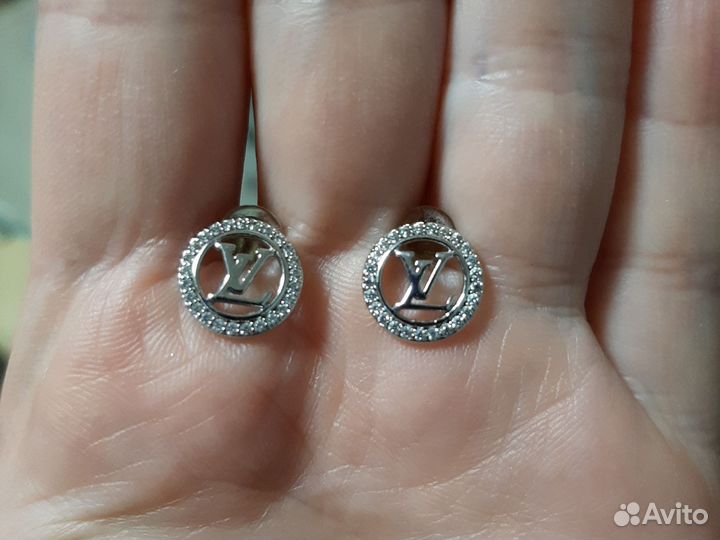 Серьги louis vuitton иммитация