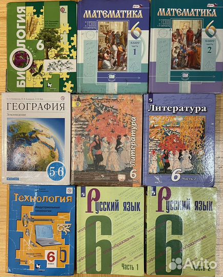 Учебники 6 класс б/у