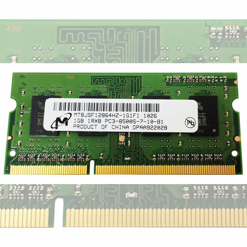 [MT8JSF12864HZ-1G1F1] Оперативная Память Micron 1gb Mt8jsf12864hz-1g1f1