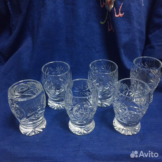 Хрустальные рюмочки, фужеры, бокалы, стопки