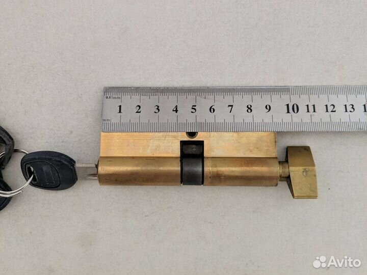Цилиндр замка ключ/вертушка 45х45