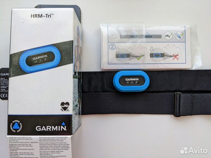 Нагрудный пульсометр Garmin HRM-Tri