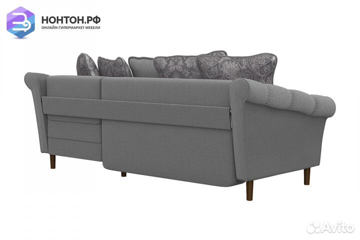 Диван угловой пантограф Ника серый