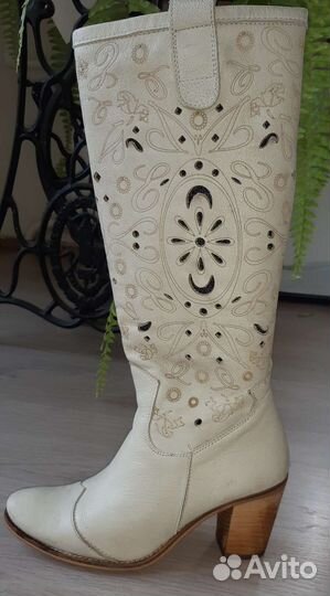 Сапоги Испания кожа перфорация