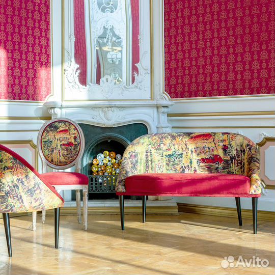 Диван двухместный «Бульвар в Париже»