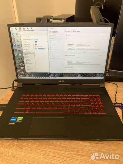 Игровой ноутбук msi gf76 katana 11SC