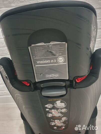 Автокресло Peg-Perego Viaggio Surefix Black гр.2/3