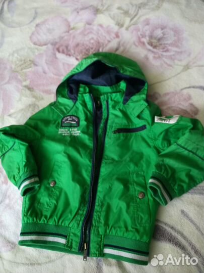 Куртка-ветровка ярко-зелёная Palomino