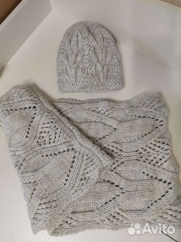 Комплект шапка и шарф (новый)