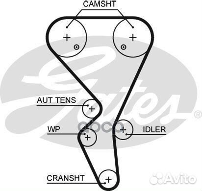 Ремень грм +2 ролика 7883-11404 K025581XS Gates