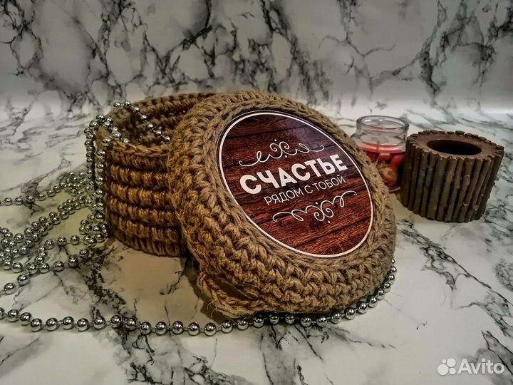 Корзинка из джута