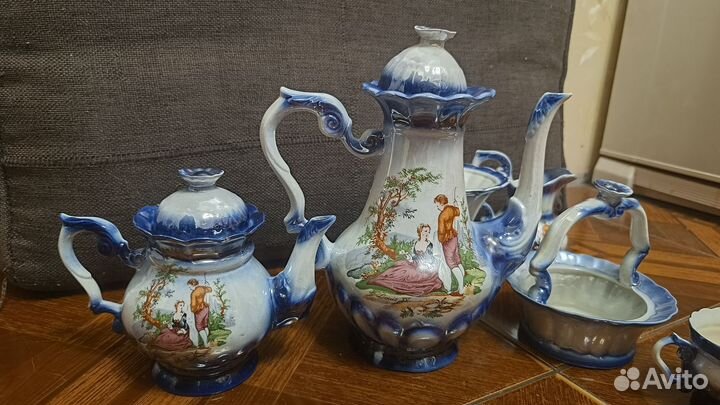 Винтажный сервиз 1980-1990 г + конфетница + ваза