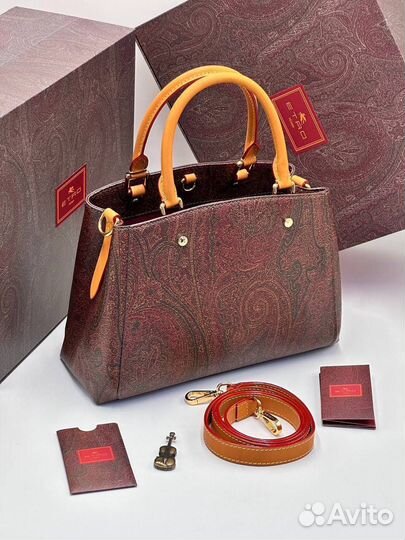 Сумка etro натуральная кожа