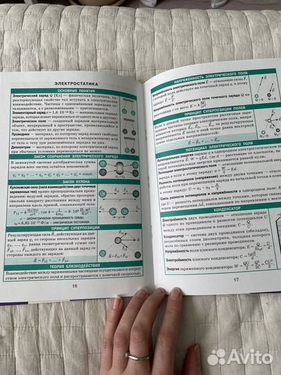 Физика Справочник в таблицах 7-11 класс